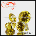fancy round golden yellow cubic zirconia cz gemstone in bulk(7)